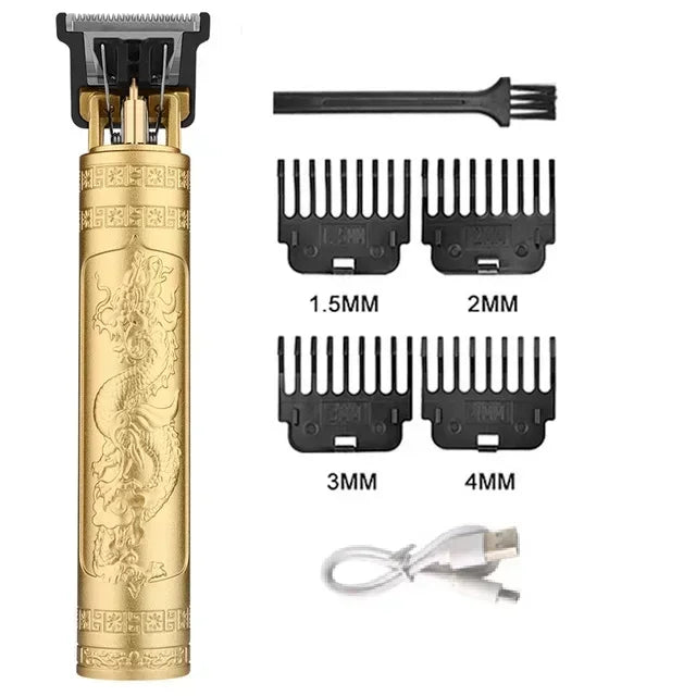 2023 New Vintage T9 Electric Cordless Hair Cutting Machine Professional Hair Barber Trimmer for Men Clipper Shaver Beard Lighter